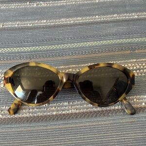 Giorgio Armani Tortoiseshell Sunglasses with Gold Accents